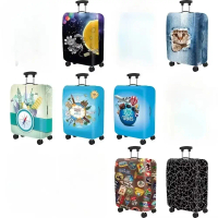 Luggage Cover Stretch Fabric Suitcase Protector Baggage Dust Case Cover Suitable For  Suitcase Trave
