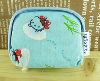 【震撼精品百貨】Hello Kitty 凱蒂貓-凱蒂貓零錢包-藍和風