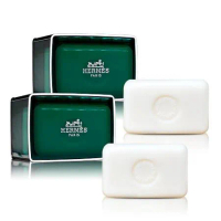 HERMES 愛馬仕 橘綠之泉香水皂 香皂 50gX2入組 (含盒)