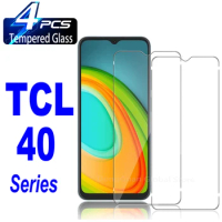 4Pcs Tempered Glass For TCL 40 X XL SE XE R 403 405 406 408 40X 40XL 40XE 40SE 40R Screen Protector Glass Film