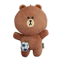 LINE FRIENDS - 布朗熊情侶運動系列毛絨移動電源充電寶卡通掛件公仔