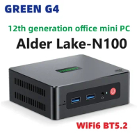 TRIGKEY GREEN G4 N100 Mini PC 16GB DDR4 500GB SSD Windows 11 PRO WIFI6 BT5.2 Desktop Gaming Computer