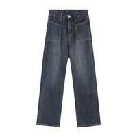 Celana Jeans Panjang Wanita – High Waist Premium, Model Kulot Wide Leg Longgar Gaya Korea, Bahan Imp