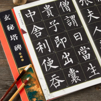 Liu Gong Quan Regular Script Copybook Xuan Mi Ta Bei Chinese Inscription of Famous Masters Past Dynasty Full Text Enlarged Book