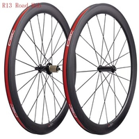 Best Promotion Price 1 Pair Left only 50mm Depth 700C Cycling Carbon Track Wheels Clincher Fixed Gear Hub Wheelset