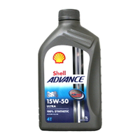 SHELL ADVANCE ULTRA 4T 15W50 全合成機油 機車用【樂天APP下單4%點數回饋】【299免運領券再享折扣】