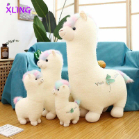 Mainan Mewah Kuda Lumpur Rumput, XLING, Alpaca Impian, Saiz Besar, Sangat Comel, Anak Patung Heag, B