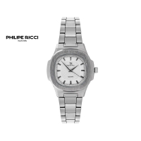 PhiLipe Ricci Jam Tangan Pria Wanita Analog Strap Tali Rantai Dial Kotak Model Simpel Kasual 5038B F