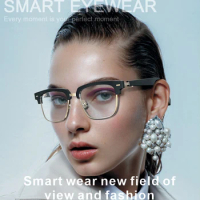 Lens Upgrade Smart Glasses Bluetooth Call Music Game Audio Glasse Machinable Myopia Presbyopic Anti-UV Photochromic Eyewear