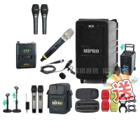 【MIPRO】MA-727 5.8G無線新豪華型無線擴音機(手持/領夾/頭戴多型式可選 街頭藝人學校教學會議)