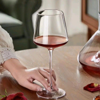 Gelas Anggur Bordeaux 650ml – Wine Glass Kaca Transparan Elegan untuk Red Wine, Brandy & Minuman Lai