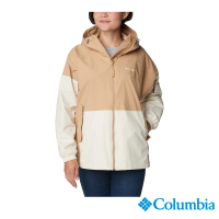 【Columbia 哥倫比亞】女款-Columbia Park™防潑水風衣外套-卡其(UWR18960KI/IS)