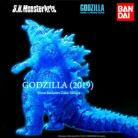 Bandai Limited Shm Godzilla 2 King of Monsters 2019 Gojira Blue Transparent S.h.monsterarts Action Figur Dinosaur Model Kids Toy