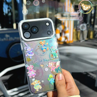 Ốp điện thoại iPhone 17 Pro Apple kỷ niệm Duffy Bear trong suốt hai lớp 3D bảo vệ Lina Belle