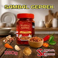 Sambal Cirebon | Sambal Geprek kacang 250g | Sambal Pedas Siap Makan Khas Cirebon TERI