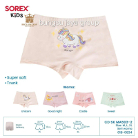 12pcs Celana Dalam Anak Perempuan Sorex Kids Happy Me MA 503 Gambar Unicorn Good Night Castle Fashio