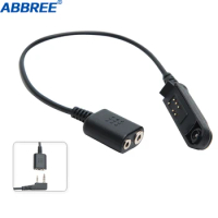 Adapter Cable Baofeng UV-9R Plus Waterproof Radio to 2 Pin Headset Speaker Mic for UV-9R Plus UV-XR Waterproof Walkie Talkie