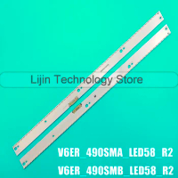1/5/10 set LED strip For UE49KU6510 UE49MU6450U UE49MU6470U UE49MU6500U UN49KU6400G UN49KU6500G LM41-00329A LM41-00330A