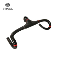 TMAEX-PRO Super light Full Carbon Integrated Road Bicycle Handlebar Road Carbon Handlebar With Stem Cycling Bike Parts 275G