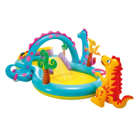【INTEX】恐龍遊樂園大型戲水池302x229x112x深14cm 290L 適2歲+(57135)