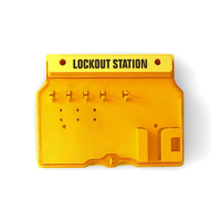 Transparent Covered 4-Lock Lockout Station Unfilled Wall Mounted 5hooks Tagout Case Lockset Appliance Tool Management Store Box