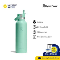 Hydro Flask Tumbler 21oz Standard Mouth Flex Straw Cap - Mermaid Green