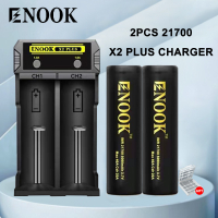Enook Battery 18650 21700 Rechargeable Battery 3.7v Lithium Enook X2Plus charger 100legit