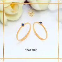 CINCIN EMAS WANITA MINI SOLITAIRE EMAS ASLI KADAR 6K (300), 8K (375) & 16K (700) KODE CWK 476 SUNNIE