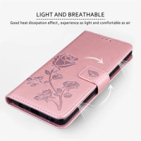 New Style Rose Flip Cover for Samsung Galaxy A13 A14 A23 A33 A53 A12 A22 A32 A52S A51 A71 A50 PU Leather Wallet Case for S23 S22