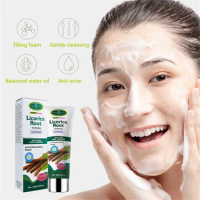 Disaar Licorice Root Facial Cleanser Anti-acne Whitening Face Wash Deep Cleansing Anti-inflammatory Repair Facial Wash
