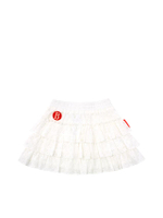 กระโปรงสั้นเด็กโตผู้หญิง Bebedepino Frill Lace BP61SK456 สีงาช้าง