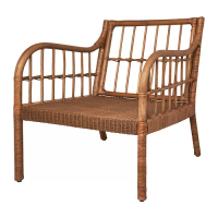 HOLMSTA 扶手椅, 手工製 米色, 62x75x73 公分