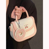 [❤ready stock] Cheri donut mini sling bag Leather Kulit Korean Style tas mini Selempang wanita motif