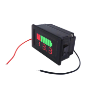【SMILE】電壓電量顯示器 鋰電池 12-60V 鉛酸電池 電動車 165-BC5(電流錶 數位顯示 電池容量)