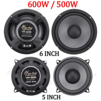 2/1PCS 5/6 Inch Car Speakers 500W 600W 2-Way Universal Automotive Audio Music Stereo Subwoofer Magnetic Car HiFi Coaxial Speaker