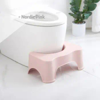 Poop Stool Toilet Step Stool Capability Bathroom Potty Training For Adult Sturdy Portable Squat Stool Chairs 6.7 Inch Height 1PC