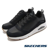 Skechers 休閒鞋 Uno 童鞋 大童 女鞋 黑白 厚底 氣墊 基本款 支撐 記憶鞋墊 403677LBKW