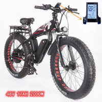 26*4.0 750W 1000W big power Fat tire electric Mountain E-bike/Snow bike/electric bicycle with CE