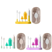 Electric Baby Milk Bottle Cleaning Brush Set Newborns Feeding Botttle Cleaner with Box Ensure Cleanliness for Toddlers