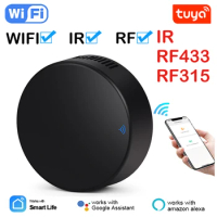 Tuya Smart RF433 Universal IR Remote Control WiFi Smart Home for Air Conditioner ALL TV LG TV Support Alexa Google Home