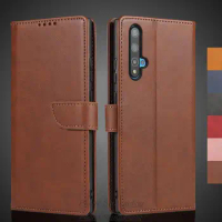 Nova 5T Case Wallet Flip Cover Leather Case for Huawei Nova 5T / Honor 20 Pu Leather Phone Bags protective Holster Fundas Coque