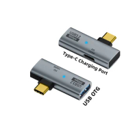 USB Type-C OTG 2in1 Adapter with 100W PD Charging Compatible for Steam Deck Switch Chromecast Google TV Macbook PC Mobile