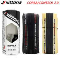 VITTORIA CORSA CONTROL 2.0 SPEED Road Bike Foldable Open Tire 700C*25C/28C 320 TPI Cycling Black Road Bicycle Tyre