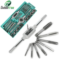 1 Set Alloy Steel Wire Cone Die Hardware Tools Hand Wire Tap Wrench Die Scaffolding Metric Wire Tapping Set With Box