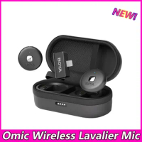 BOYA Omic D/U Wireless Lavalier Lapel Microphone for iPhone iPad Android Type-c Smartphone Youtube Live Game Recording Interview