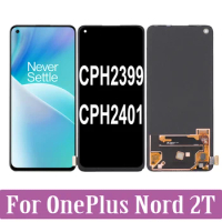 6.43'' Original AMOLED For Oneplus Nord 2T Nord2T CPH2399 CPH2401 LCD Display Touch Screen Digitizer Assembly