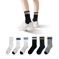 【FAV】3雙組/條紋除臭兒童襪/型號:T226(除臭襪/童襪/中筒襪)