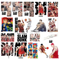 Anime 2023 movie Slam Dunk Hanamichi Sakuragi Heat transfer vinyl Iron On Patches DIY stickers T-shirt Clothing decoration