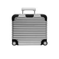 【UniSync】AirPods Pro 1/2代滾動行李箱造型防塵耳機保護套 銀