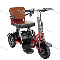 Elderly leisure electric tricycle, scooter, folding electric vehicle, adult small mini disabled car